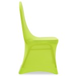vidaXL Husă de scaun elastică, 4 buc., verde vidaXL Husă de scaun elastică, 4 buc., verde
