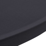 vidaXL Husă elastică pentru masă, 2 buc., antracit, 60 cm vidaXL Husă elastică pentru masă, 2 buc., antracit, 60 cm