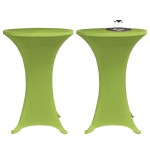 vidaXL Husă elastică pentru masă, 2 buc., verde, 60 cm vidaXL Husă elastică pentru masă, 2 buc., verde, 60 cm