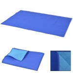 vidaXL Pătură pentru picnic, albastru și bleu, 100 x 150 cm vidaXL Pătură pentru picnic, albastru și bleu, 100 x 150 cm
