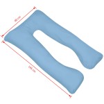 vidaXL Perna de sarcina, 90 x 145 cm, albastru deschis vidaXL Perna de sarcina, 90 x 145 cm, albastru deschis