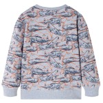 Bluzon pentru copii, gri melanj, 92 Bluzon pentru copii, gri melanj, 92