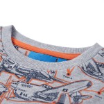 Bluzon pentru copii, gri melanj, 104 Bluzon pentru copii, gri melanj, 104