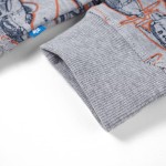 Bluzon pentru copii, gri melanj, 104 Bluzon pentru copii, gri melanj, 104