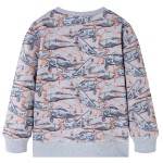 Bluzon pentru copii, gri melanj, 140 Bluzon pentru copii, gri melanj, 140