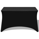vidaXL Huse elastice pentru masă, 120 x 60,5 x 74 cm, 2 buc, negru vidaXL Huse elastice pentru masă, 120 x 60,5 x 74 cm, 2 buc, negru