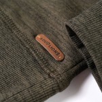 Hanorac pentru copii, kaki închis melanj, 92 Hanorac pentru copii, kaki închis melanj, 92