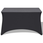 vidaXL Huse elastice pentru masă, 243 x 76 x 74 cm, antracit, 2 buc. vidaXL Huse elastice pentru masă, 243 x 76 x 74 cm, antracit, 2 buc.