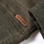 Hanorac pentru copii, kaki închis melanj, 104 Hanorac pentru copii, kaki închis melanj, 104