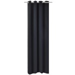 vidaXL Draperie opacă, ocheți metalici, 270 x 245 cm, negru vidaXL Draperie opacă, ocheți metalici, 270 x 245 cm, negru