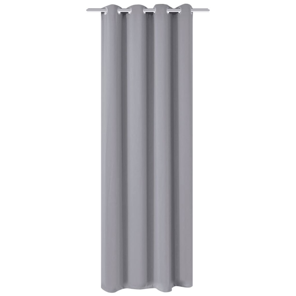 vidaXL Draperie opacă, ocheți metalici, 270 x 245 cm, gri