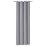 vidaXL Draperie opacă, ocheți metalici, 270 x 245 cm, gri