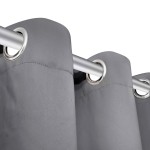 vidaXL Draperie opacă, ocheți metalici, 270 x 245 cm, gri