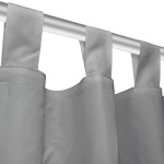 vidaXL Draperii micro-satin cu bride 2 buc, 140 x 245 cm, gri vidaXL Draperii micro-satin cu bride 2 buc, 140 x 245 cm, gri