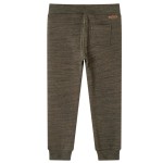 Pantaloni de trening pentru copii, kaki închis melanj, 92 Pantaloni de trening pentru copii, kaki închis melanj, 92
