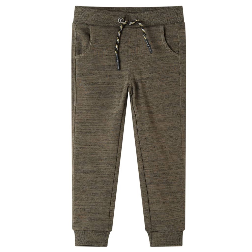 Pantaloni de trening pentru copii, kaki închis melanj, 92