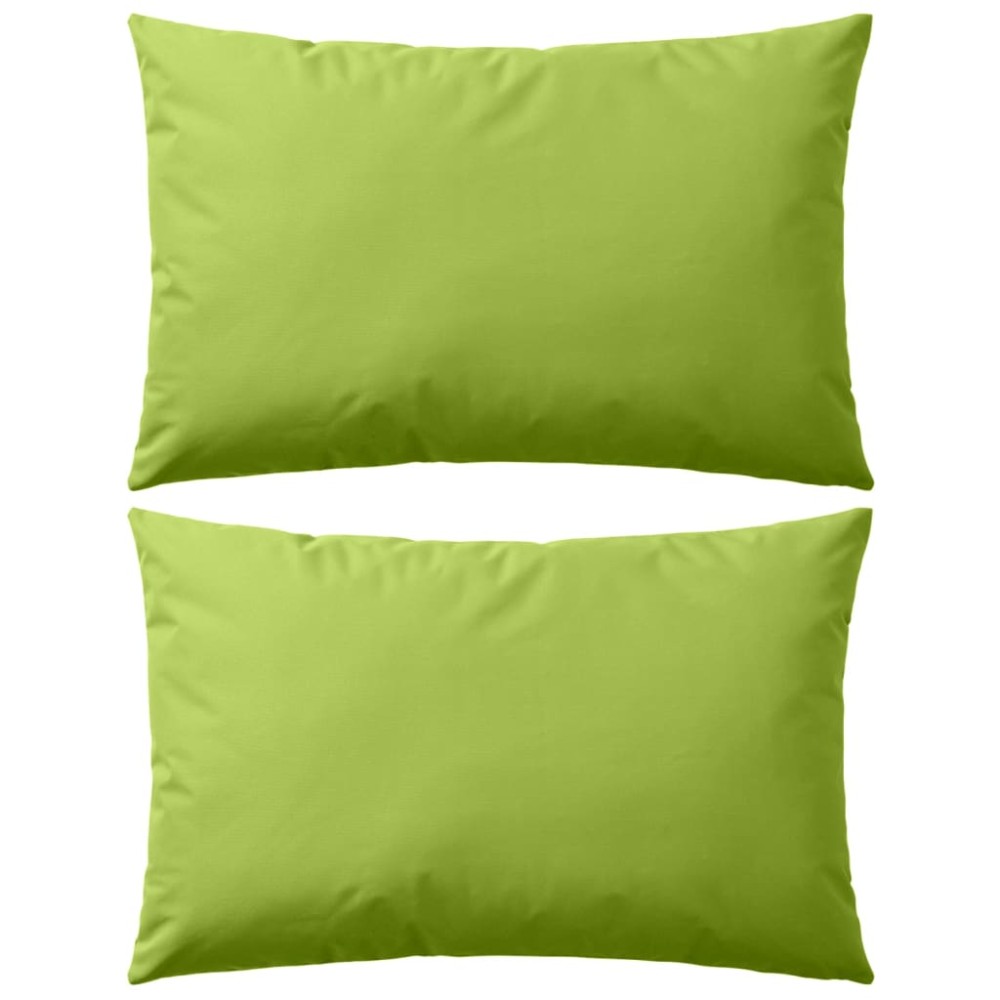 vidaXL Perne de exterior, 2 buc., verde măr, 60 x 40 cm