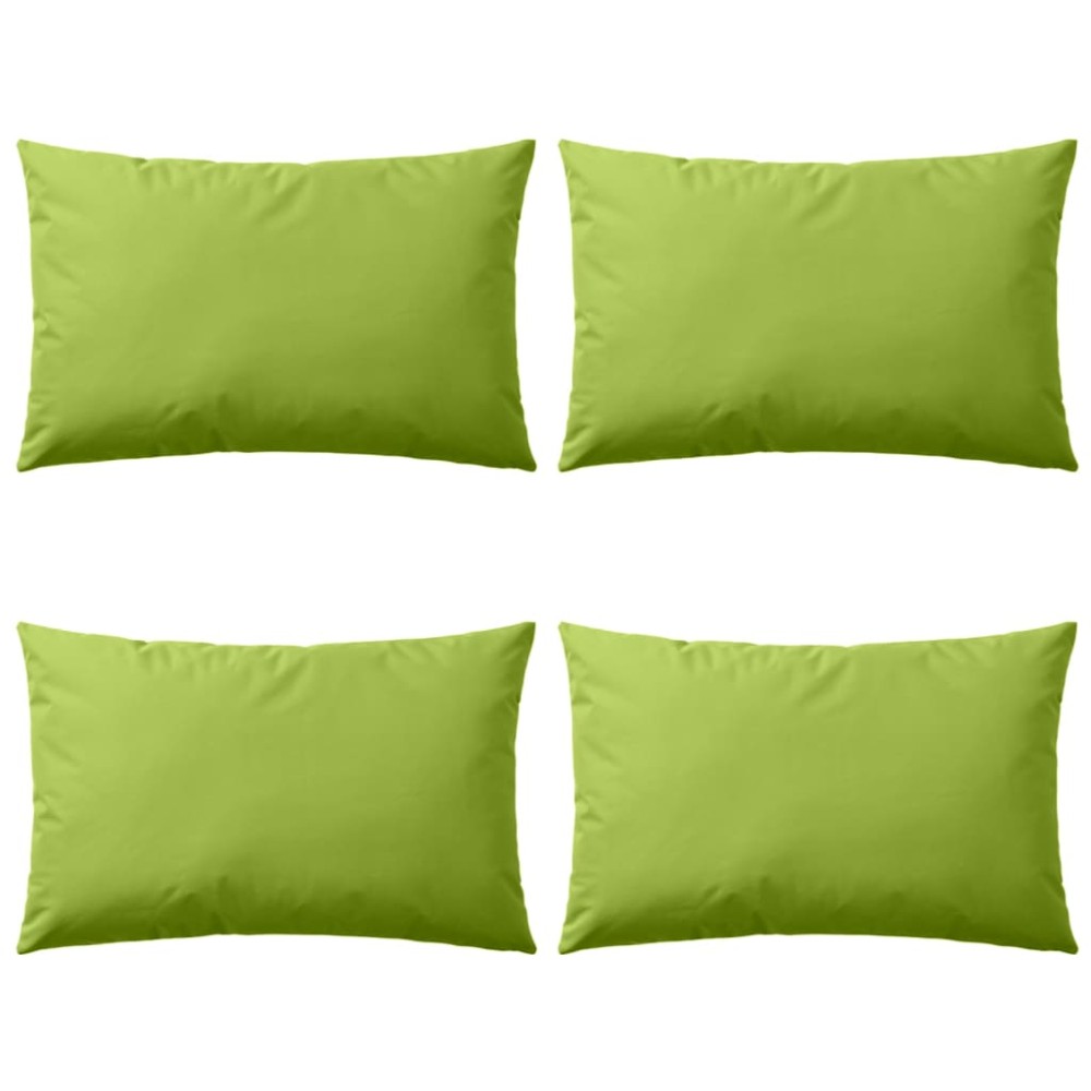 vidaXL Perne de exterior, 4 buc., verde măr, 60 x 40 cm