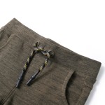 Pantaloni de trening pentru copii, kaki închis melanj, 104 Pantaloni de trening pentru copii, kaki închis melanj, 104