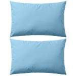 vidaXL Perne de exterior, 2 buc., albastru deschis, 60 x 40 cm vidaXL Perne de exterior, 2 buc., albastru deschis, 60 x 40 cm