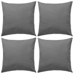 vidaXL Perne de exterior, 4 buc., gri, 45 x 45 cm vidaXL Perne de exterior, 4 buc., gri, 45 x 45 cm