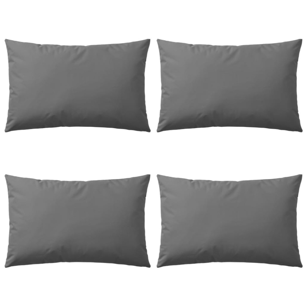 vidaXL Perne de exterior, 4 buc., gri, 60 x 40 cm