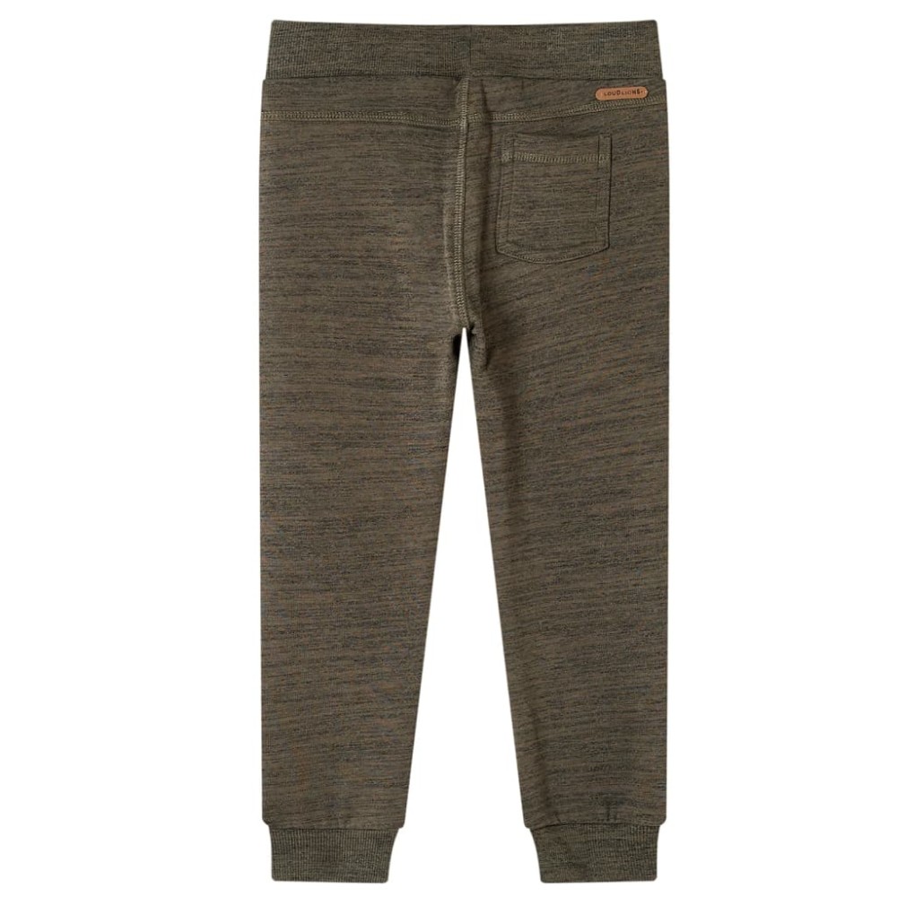 Pantaloni de trening pentru copii, kaki închis melanj, 140