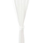 vidaXL Draperii franjuri, 2 buc., 100 x 250 cm, alb