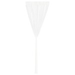 vidaXL Draperii cu franjuri, 2 buc., 140 x 250 cm, alb