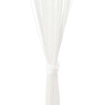 vidaXL Draperii cu franjuri, 2 buc., 140 x 250 cm, alb