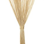 vidaXL Draperii cu franjuri, 2 buc., 140 x 250 cm, bej