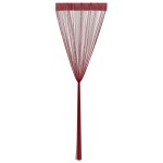 vidaXL Draperii cu franjuri, 2 buc., 140 x 250 cm, roșu burgund