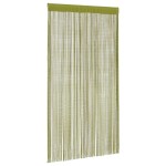 vidaXL Draperii cu franjuri, 2 buc., 100 x 250 cm, verde