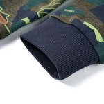 Hanorac pentru copii, kaki închis melanj, 140 Hanorac pentru copii, kaki închis melanj, 140