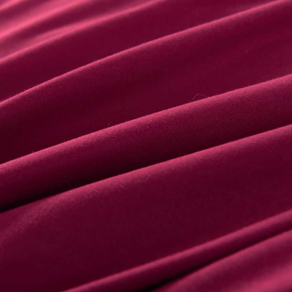 vidaXL Set husă pilotă, vișiniu, 155x220/80x80 cm