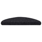 vidaXL Covorașe autoadezive pentru scări, 15 buc., 56x17x3 cm, negre, semirotunde vidaXL Covorașe autoadezive pentru scări, 15 buc., 56x17x3 cm, negre, semirotunde