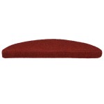 vidaXL Covorașe pentru scări autoadezive, 15 buc., 56x17x3 cm, roșu bordeaux, semirotunde vidaXL Covorașe pentru scări autoadezive, 15 buc., 56x17x3 cm, roșu bordeaux, semirotunde