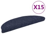 vidaXL Covorașe autoadezive pentru scări, 15 buc., 56x17x3 cm, semirotunde, albastre vidaXL Covorașe autoadezive pentru scări, 15 buc., 56x17x3 cm, semirotunde, albastre