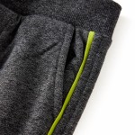 Pantaloni de trening pentru copii, gri melanj, 92 Pantaloni de trening pentru copii, gri melanj, 92