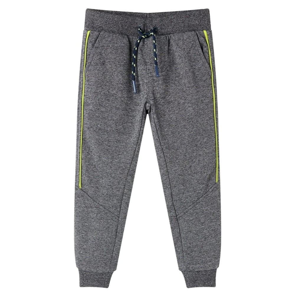 Pantaloni de trening pentru copii, gri melanj, 104