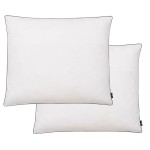 vidaXL Perne cu umplutură din puf/pene, 2 buc., alb, 70 x 60 cm vidaXL Perne cu umplutură din puf/pene, 2 buc., alb, 70 x 60 cm