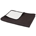 vidaXL Cuvertură matlasată cu două fețe, 220x240 cm, crem și maro