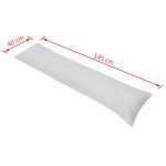 vidaXL Pernă laterală de corp pentru dormit, 40 x 145 cm, gri vidaXL Pernă laterală de corp pentru dormit, 40 x 145 cm, gri