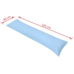 vidaXL Pernă laterală de corp pentru dormit, 40 x 145 cm, albastru