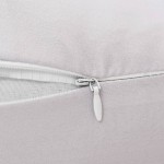 vidaXL Pernă de sarcină în formă de J, gri, 54x(36-43) cm