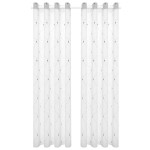 vidaXL Perdele 2 pcs Alb 140 x 245 cm Poliester