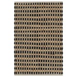 vidaXL Set covoraș baie lucrat manual, natural și negru, iută textil vidaXL Set covoraș baie lucrat manual, natural și negru, iută textil
