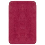vidaXL Set covorașe baie, 3 piese, fucsia, textil vidaXL Set covorașe baie, 3 piese, fucsia, textil
