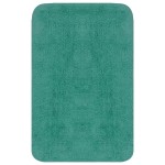 vidaXL Set covorașe baie, 3 piese, turcoaz, textil vidaXL Set covorașe baie, 3 piese, turcoaz, textil