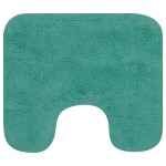 vidaXL Set covorașe baie, 3 piese, turcoaz, textil vidaXL Set covorașe baie, 3 piese, turcoaz, textil